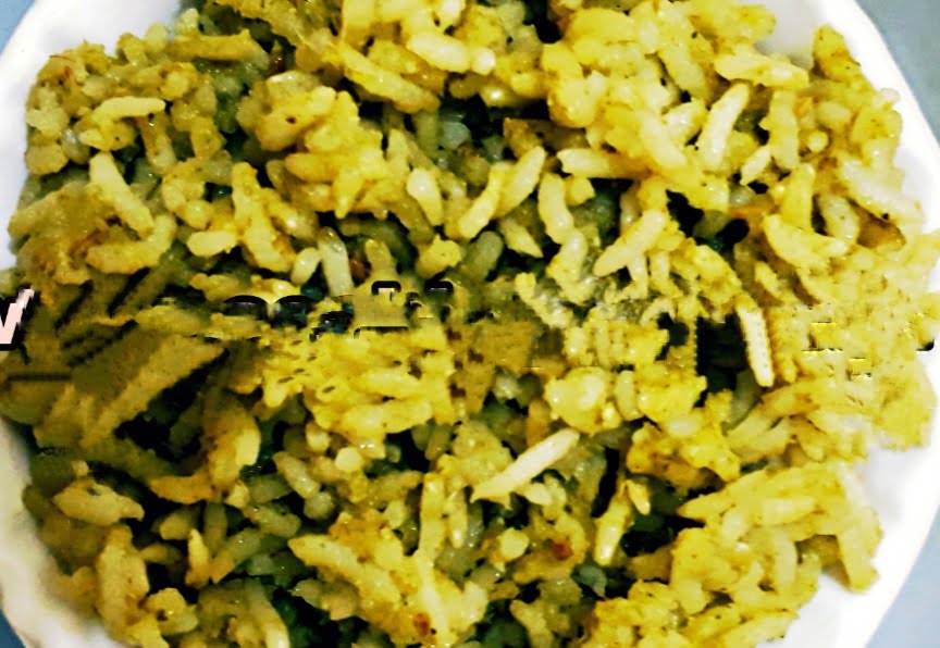palak kirai rice - Dhinasari Tamil