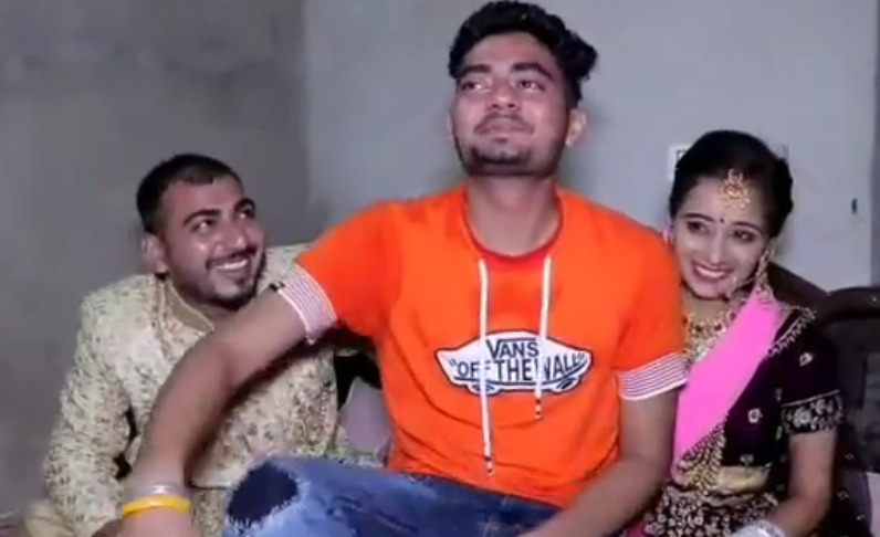 முதலிரவு அறைக்குள் மணமக்களுக்கு இடையில் புகுந்த இளைஞர்..!