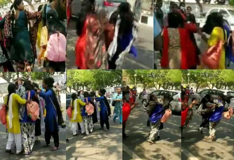 202204061518044922 College students holding their hair and fighting in the SECVPF - 2026