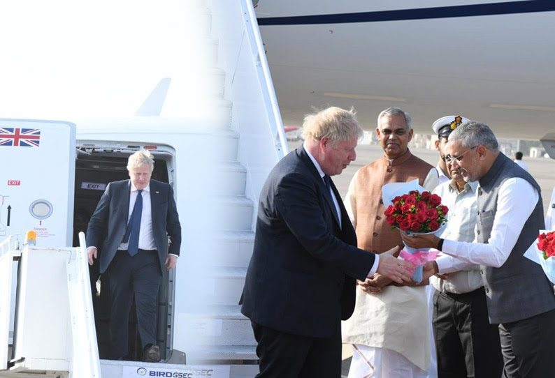 அரசு முறை பயணமாக இந்தியா வந்த பிரிட்டன் பிரதமருக்கு வரவேற்பு..
