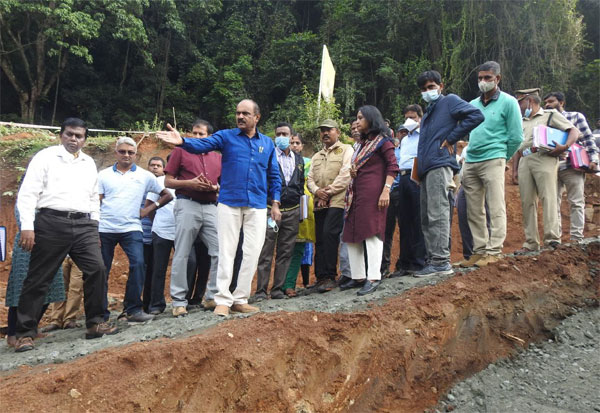 குன்னூர் யானை வழித்தடத்தில் நீதிபதிகள் ஆய்வு..