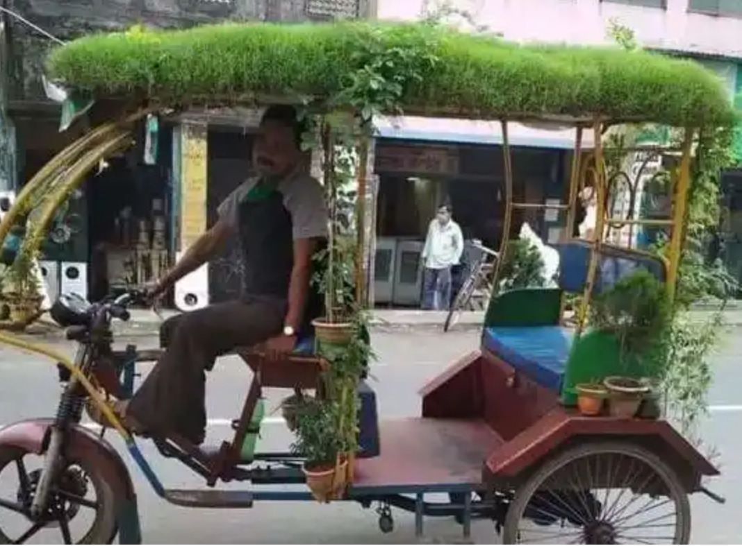 வெயிலிலிருந்து காக்க ஆட்டோக்காரர் செய்த ஐடியா! நெட்டிசன்ஸ் பாராட்டு!