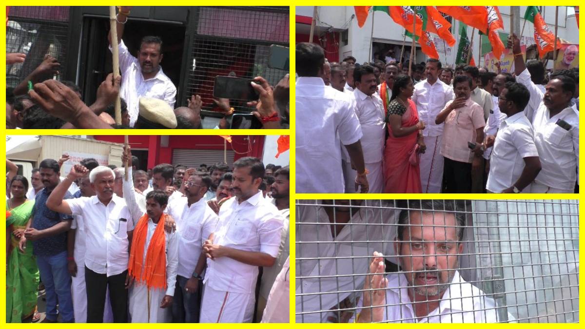 உச்சகட்டத்தில் கரூர் திமுக.,வினர் ரவுடியிஸம்! வேடிக்கை பார்த்த போலீஸ்! வேதனையில் பாஜக.,!