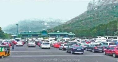 திருமலையில் பிளாஸ்டிக் பயன்பாட்டை தடுக்க தீவிர வாகன சோதனை..