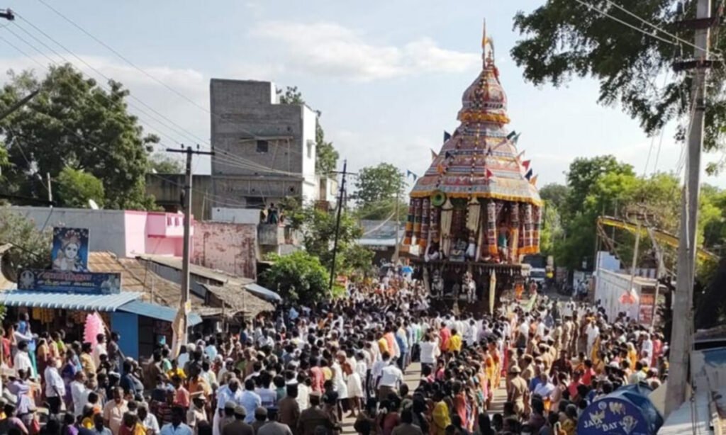 திருத்தங்கல் நின்ற நாராயண பெருமாள் கோவில் தேரோட்டம்.. - Dhinasari Tamil