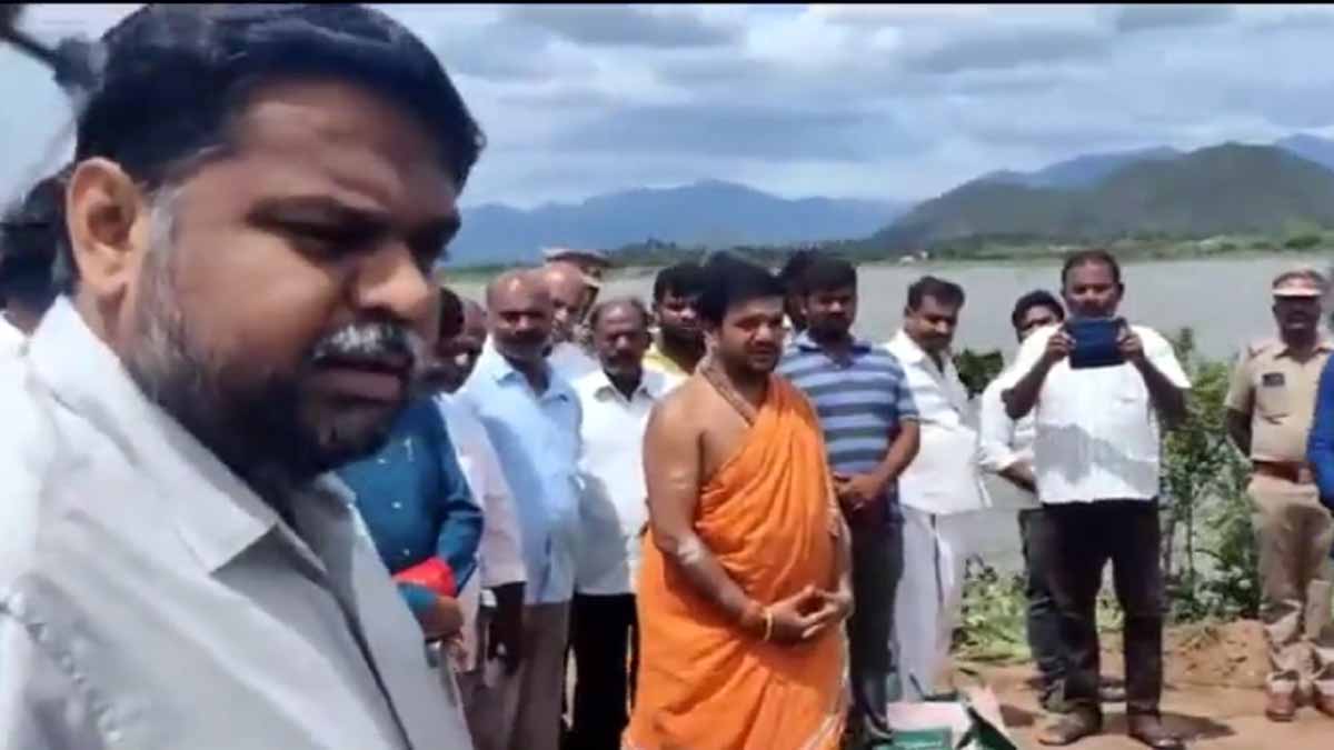 DMK MP stokes a controversy over Bhoomipooja by Hindu priests