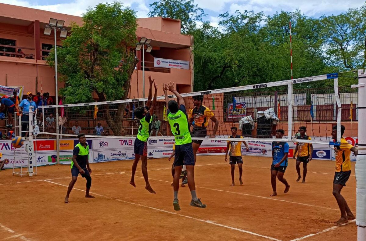 ராஜபாளையத்தில்  மாநில அளவிலான கைப்பந்து போட்டி..