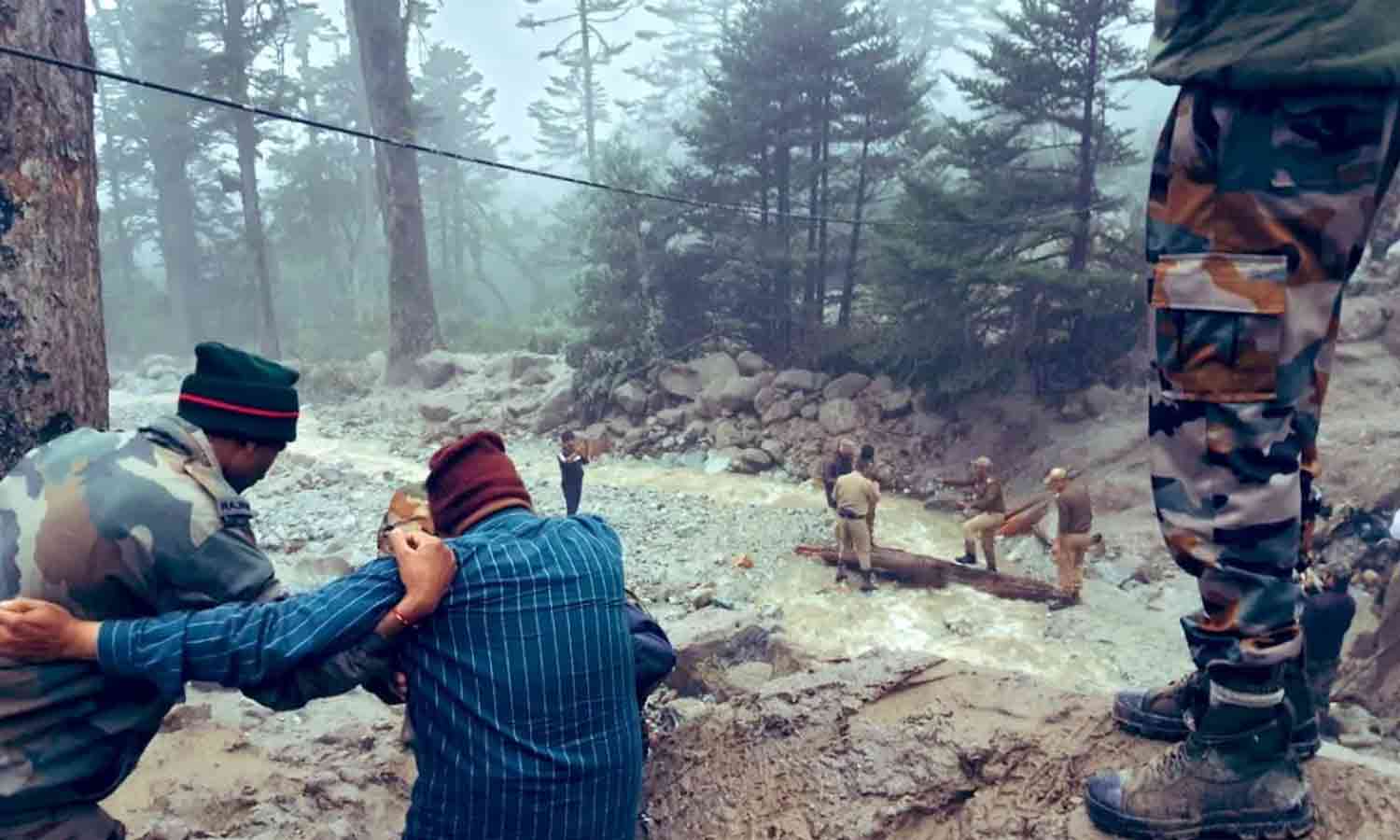 சிக்கிமில் இன்று நிகழ்ந்த பயங்கர நிலச்சரிவு-