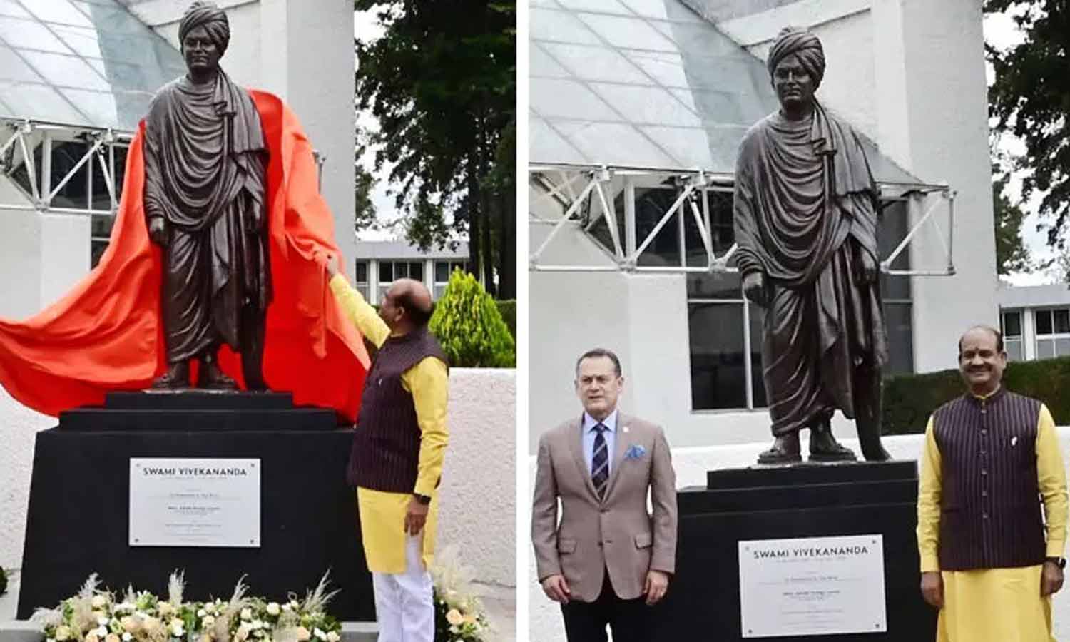 மெக்சிகோவில் சுவாமி விவேகானந்தரின் சிலையை திறந்து வைத்த மக்களவை சபாநாயகர்..