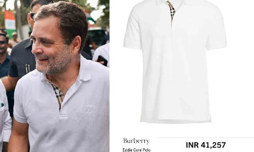 ராகுல் காந்தி அணிந்துள்ள டி-ஷர்ட் விலை எவ்வளவு தெரியுமா?..