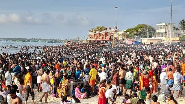 இன்று புரட்டாசி மகாளய அமாவாசை.. ராமேஸ்வரத்தில் பக்தர்கள் கூட்டம்..