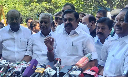 தமிழகத்தில் உளவுத்துறை செயலிழந்து இருக்கிறது-இபிஎஸ்..