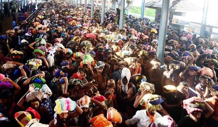 சபரிமலை ஐயப்பன் கோயிலில் மண்டல பூஜை வழிபாடு..