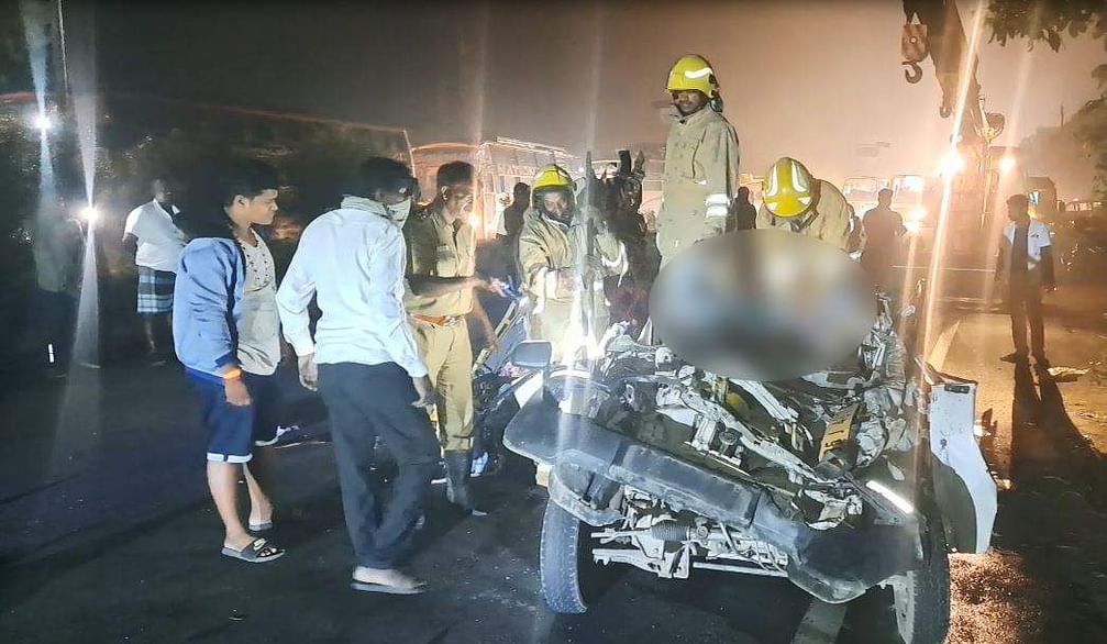 மதுராந்தகம் அருகே  கோர விபத்தில் 6 பேர் பலி..