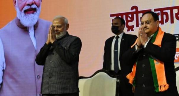 பா.ஜ.க. தேசிய தலைவர் ஜே.பி. நட்டாவின் பதவி காலம்  2024 ஜூன் வரை நீட்டிப்பு..