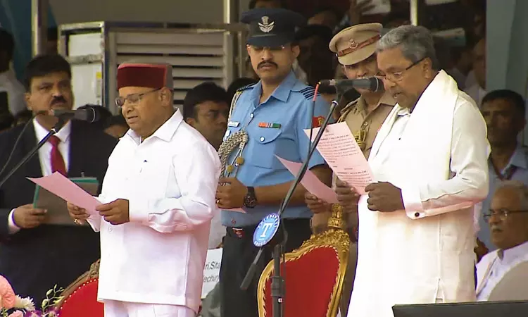 கர்நாடகா- 24-வது முதல்வராக பதவியேற்றார் சித்தராமையா..