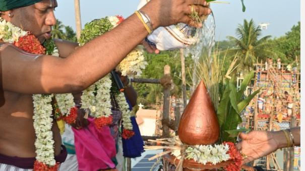 கும்பகோணம் அருகே பெருமாள் கோயில்களில் கும்பாபிஷேகம்
