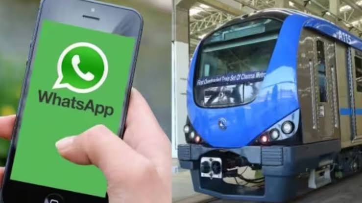சென்னையில் வாட்ஸ்அப் மூலம் மெட்ரோ ரெயில் டிக்கெட் பெறும் வசதி தொடக்கம்..