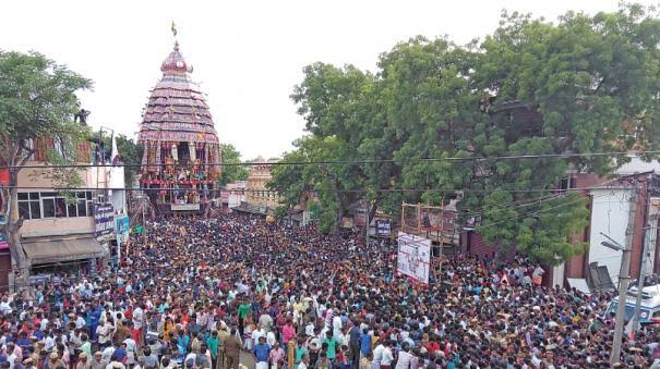 ஸ்ரீவில்லிபுத்தூர் ஆண்டாள் கோவிலில் திருஆடிப்பூர திருத்தேரோட்டம்.. - Dhinasari Tamil