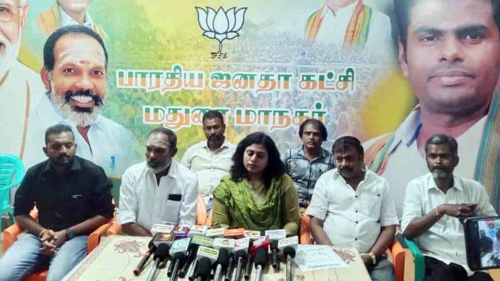 மதுரை ஐடி., கம்பெனி ஏல விவகாரம்: அண்ணாமலைக்கு தொடர்பு இல்லையென பெண் நிர்வாகி மறுப்பு! - Dhinasari Tamil