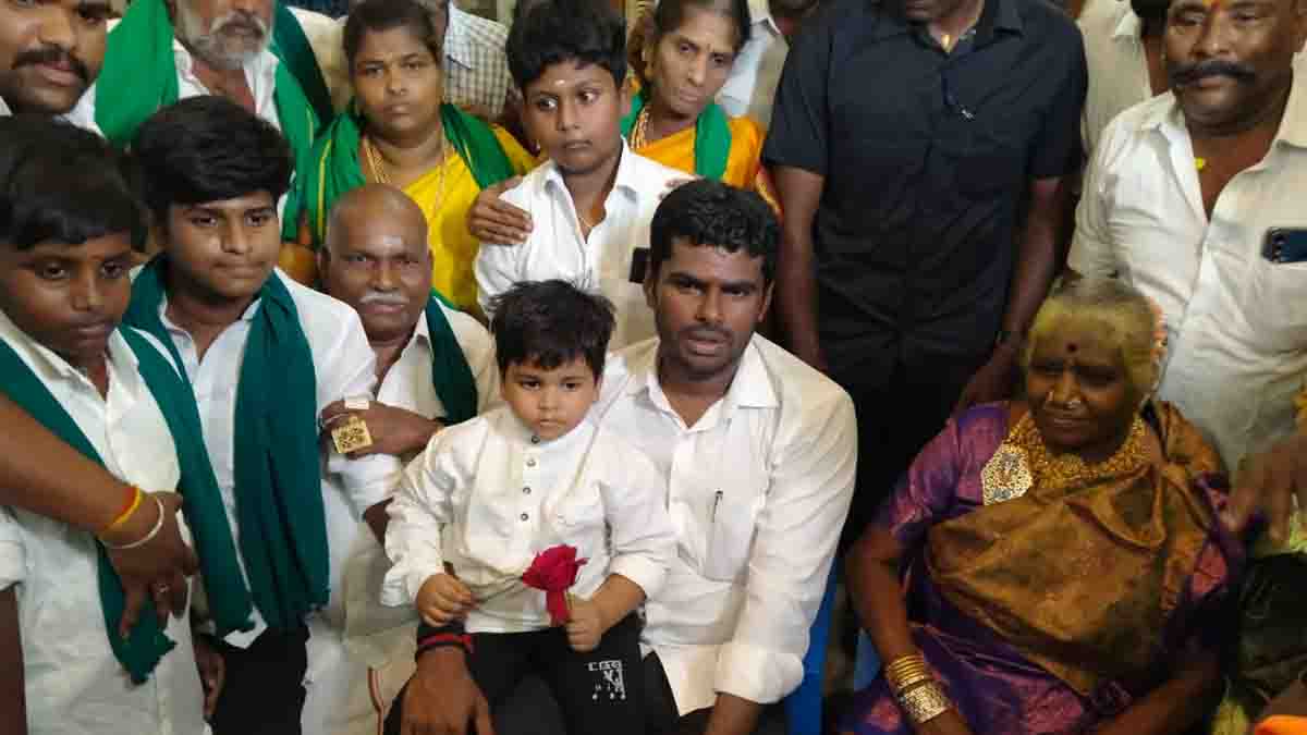 சோழவந்தானில் அண்ணாமலைக்கு தடபுடல் வரவேற்பு!