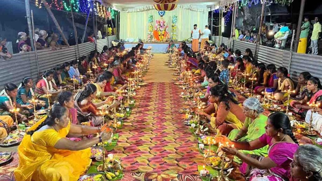 காரமடை அருகே விநாயகர் சதுர்த்தி, திருவிளக்கு பூஜை! - Dhinasari Tamil