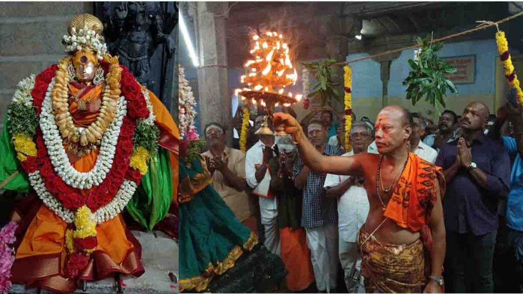 தென்காசி உலகம்மன் கோயிலில் திருக்கல்யாண விழா கொடியேற்றத்துடன் தொடக்கம்! - Dhinasari Tamil