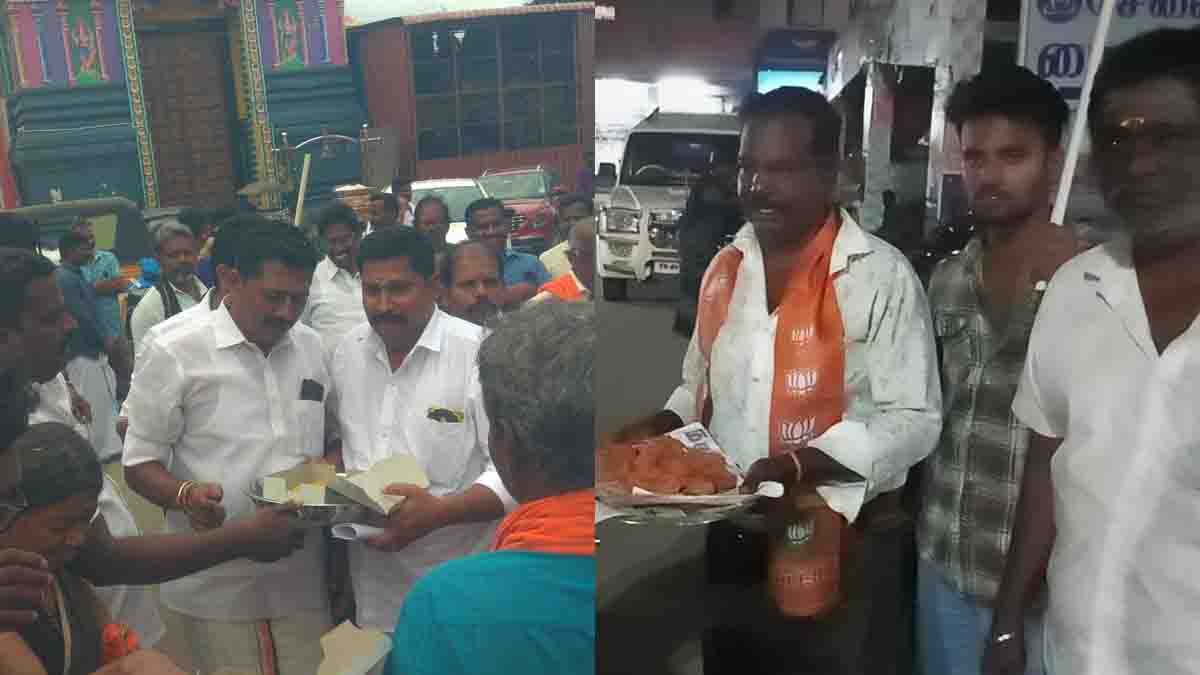 மூன்று மாநில வெற்றி: மதுரையில் பாஜக.,வினர் இனிப்பு வழங்கி கொண்டாட்டம்!