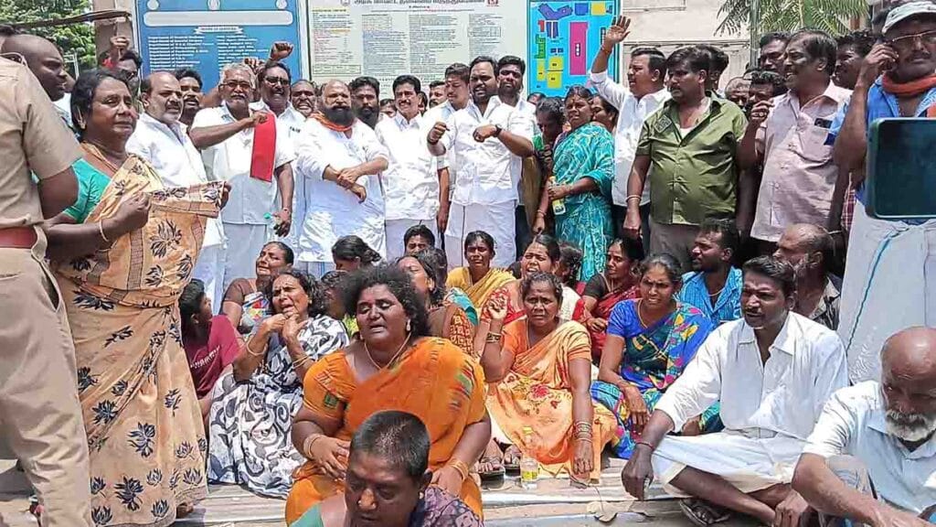protest in usilampatti - 2026