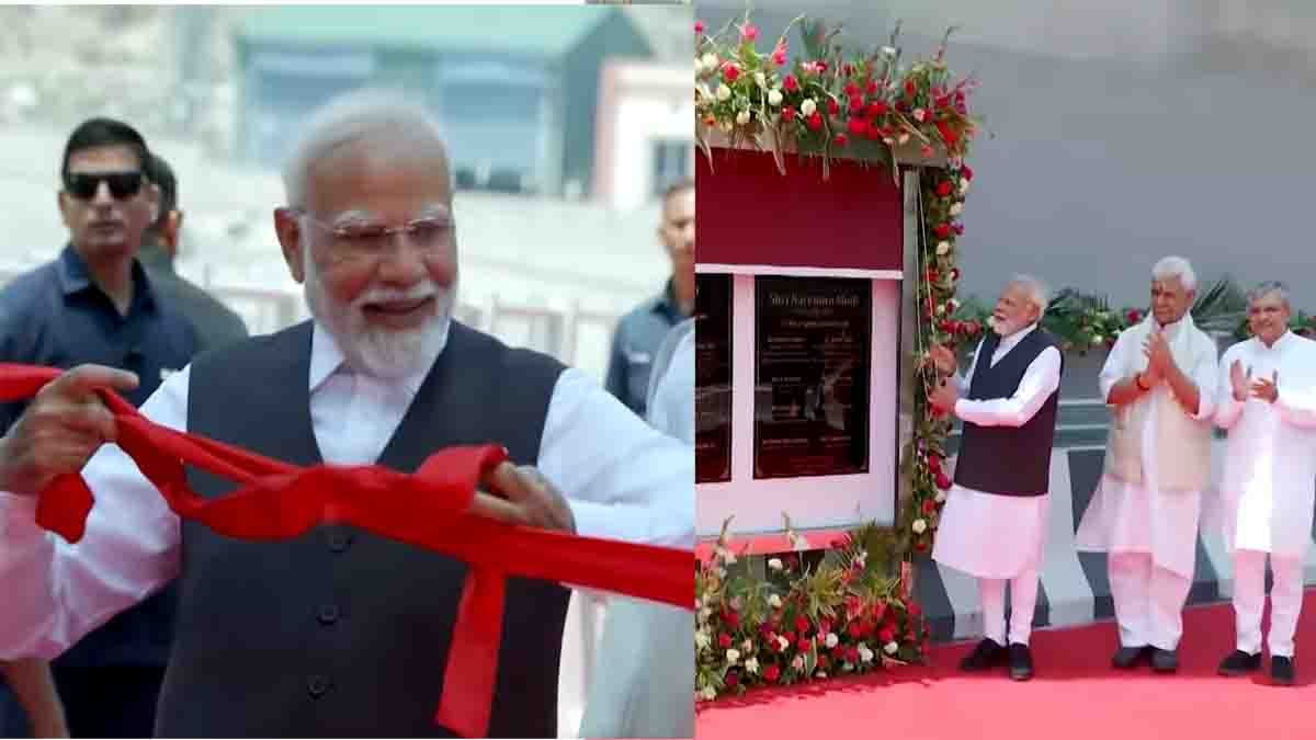 pm modi inauguratechenab rail bridge - 2026