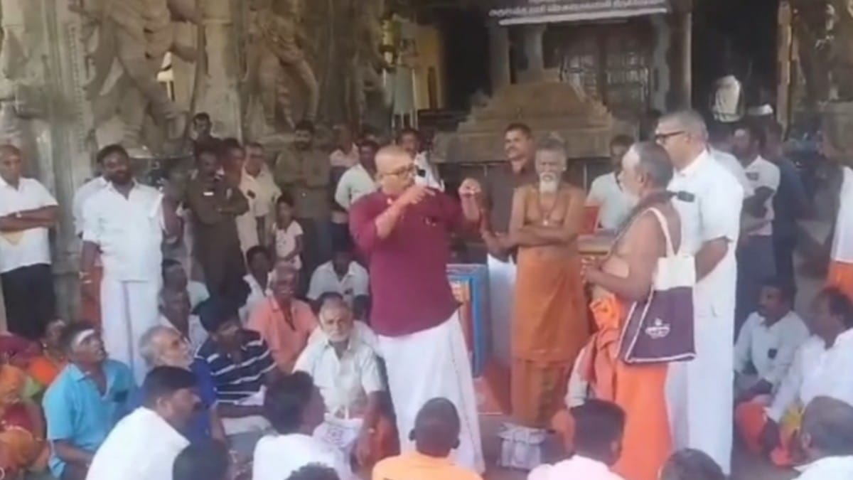 hindumunnani protest in tenkasi temple - 2026