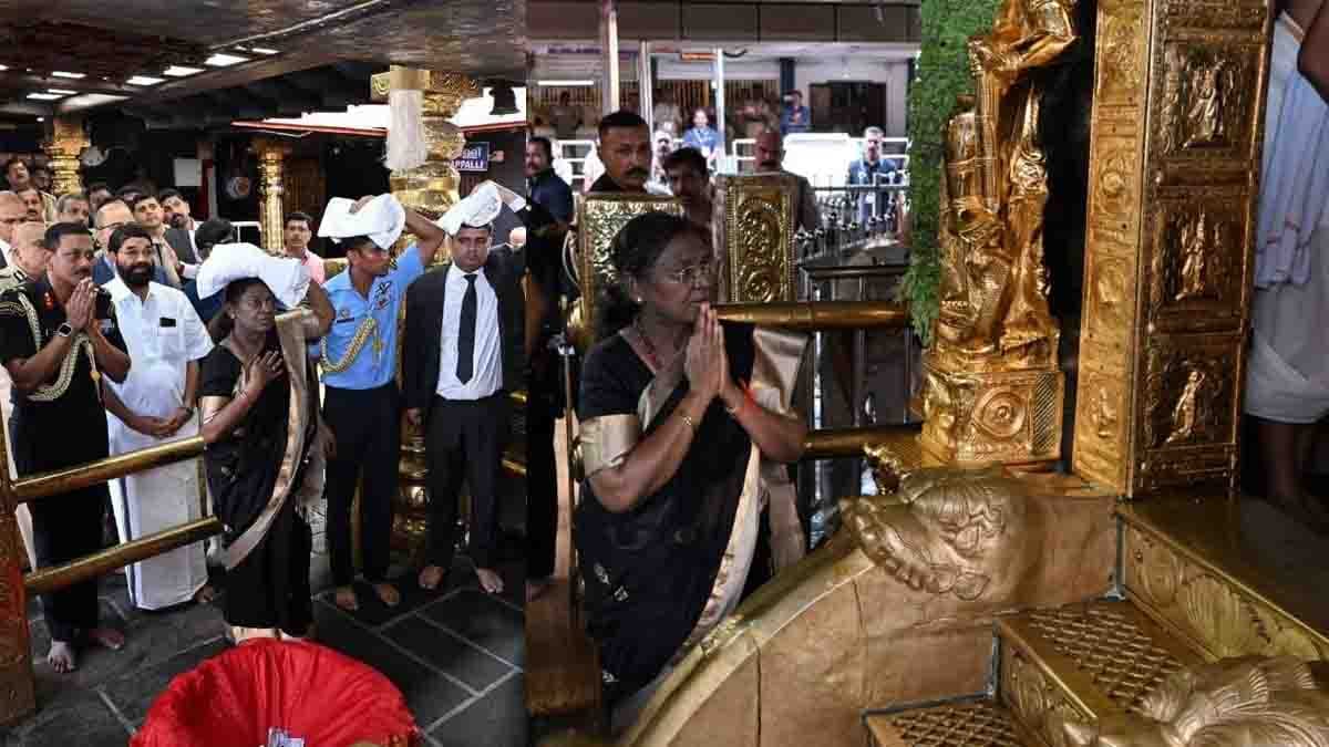 president draupati murmu in sabarimala - 2026