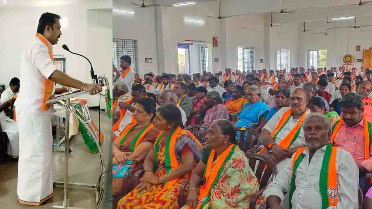 திராவிட மாடல் கொடுங்கோல் ஆட்சியின் பிடியில் இருந்து தமிழகத்தை மீட்க கரூர் பாஜக., சபதம்!