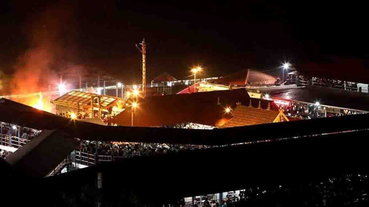sabarimala at night - 2026