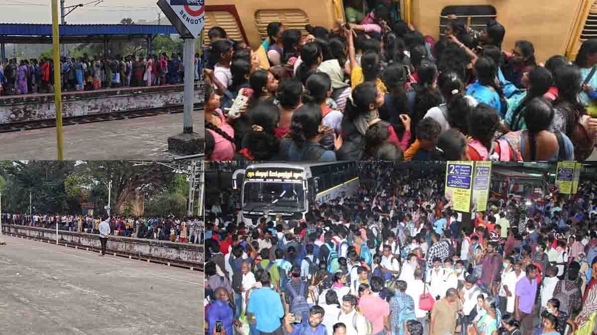 crowd in trains and buses - 2026
