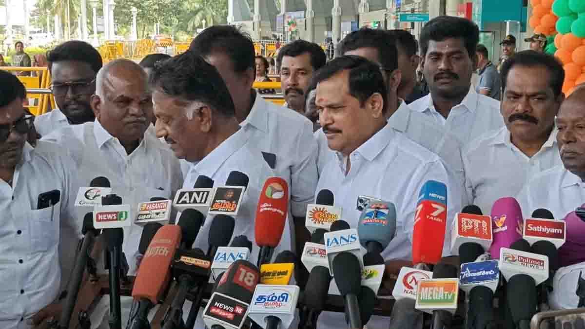 o panneerselvam in madurai airport - 2026
