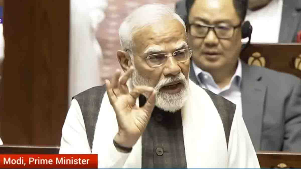 pm modiji in parliament rajyasabha - 2026