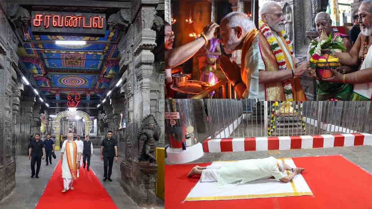 pm modi in thiruparankundram temple - 2026